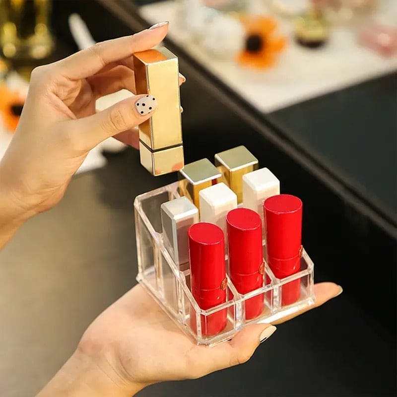 Lipstick Display Stand Holder, Acrylic Lipstick Storage Box, Acrylic Makeup Organizer, Desktop Lipstick Display Storage Box, Cosmetic Nail Polish Storage Rack, Desktop Dressing Table for Lip Glaze Brushes Bottles Lipstick Display Stand Holder, Acrylic Lipstick Storage Box, Acrylic Makeup Organizer, Desktop Lipstick Display Storage Box, Cosmetic Nail Polish Storage Rack, Desktop Dressing Table for Lip Glaze Brushes Bottles